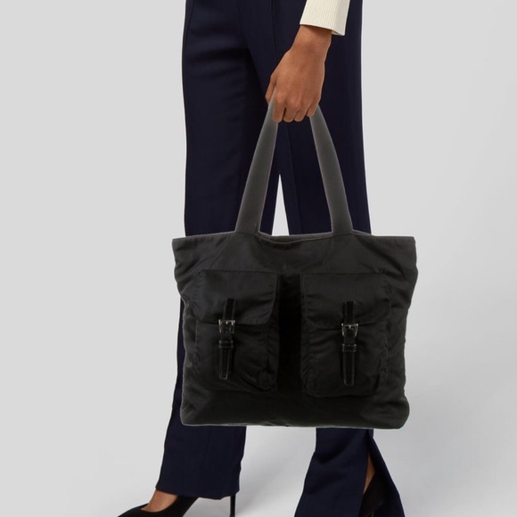 Prada Vintage Tessuto Nylon Tote - Picture 2 of 5